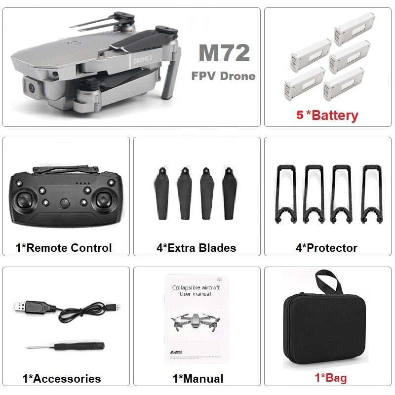 M72 Foldable Drone with Camera