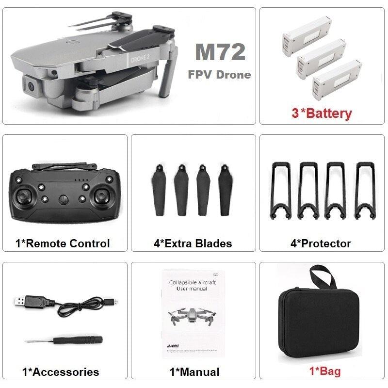 M72 Foldable Drone with Camera