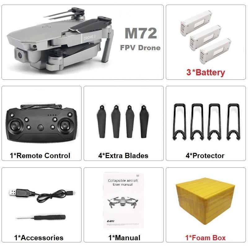 M72 Foldable Drone with Camera